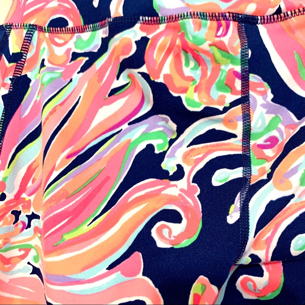 Lilly Pulitzer Legging Resort Navy Banana - Picture 9 of 11